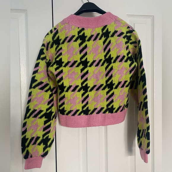 NWT Miss Selfridge houndstooth crop cardigan - Picture 2 of 3